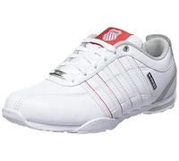 K-Swiss Men's Arvee 1.5 Leather Sneaker White/Navy/Grey/Violet Split UK 7.5
