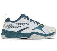 K-SWISS Men's Bigshot Tennis Shoe, White/Indian Teal/Evening Primrose, 10.5 UK
