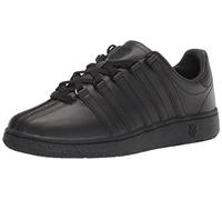 K-Swiss Men's Classic Vn Leather Sneaker, Black/Black, 8.5 UK