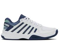 K-Swiss Men's Court Express Pickleball Shoe, White/Oceana/Patina Green, 7.5 UK