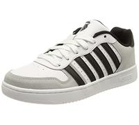 K-Swiss Men's Court Palisades Sneaker, White, Grey, Black, 10.5 UK