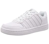 K-Swiss Men's Court Sneaker, White Gray M, 8.5 UK