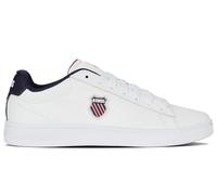 K-Swiss for man. 04412 Court Shield II white leather shoes (42), Flat, Laces, Casual