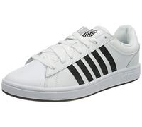 K-Swiss Men's Court Winston Sneaker, White/Black/Black, 8 UK
