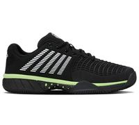 K-Swiss Men's Express Light 3 Clay Tennis Shoe, Black/Soft Neon Green, 12 UK