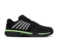 K-Swiss Men's Express Light 3 Tennis Shoe, Black/Soft Neon Green, 9 UK