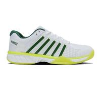 K-Swiss Men's Express Light Pickleball Shoe, White/Neon Lime/Eden, 11 UK