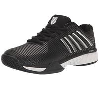 K-Swiss Men's Hypercourt Express 2 Tennis Shoe (Black/White/Highrise, 8.5)