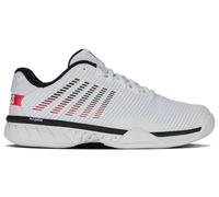 K-Swiss Men's Hypercourt Express 2 Tennis Shoe, White/Black/Mars Red, 9.5 UK