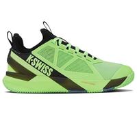 K-Swiss Men's K-Frame Speed RUBLO Clay Tennis Shoe, Soft Neon Green/Black/Neon Lava, 10 UK