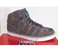 K-Swiss Men's Lace-Up Boots Sneakers Leather/Nylon Gray NEW