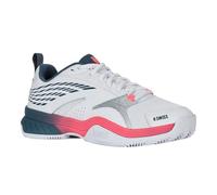 K-Swiss Men's Speedex Tennis Shoe, White Stargazer Neon Blaze, 8 UK