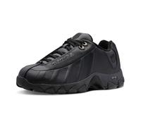 K-Swiss Men's ST329 CMF Sneaker, Wide Tennis Dad Walking Shoes Leather Upper, Black, 9 UK
