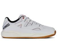 K-Swiss Men's Tura Team Pickleball Shoe, White/Black/Mars Red, 10.5 UK