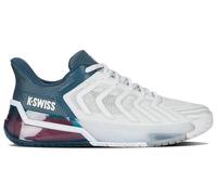 K-Swiss Men's Ultrashot 4 Tennis Shoe, White/Stargazer/Neon Blaze, 12 UK