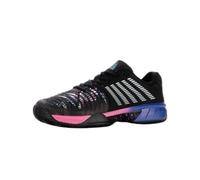 K-Swiss Performance Men's Express Light 3 Padel Tennis Shoes, Black/True Blue/NEON Pink, 8.5 UK