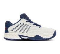 K-Swiss Performance Hypercourt Express 2 HB Tennis Shoe, Blanc de Blanc/Blue Opal/Lollipop, 37 EU, Blanc De Blanc Blue Opal Lollipop, 4 UK Child