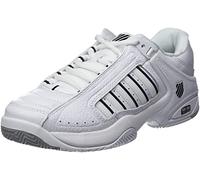 K-Swiss Performance Men's Defier RS Tennis Shoe, White/White/Black, 8 UK