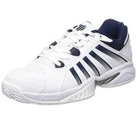 K-Swiss Performance Men's Receiver V Tennis Shoe, White/Peacoat/Silver, 9 UK
