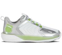 K-Swiss Performance Women's Ultrashot 3 HB Tennis Shoes, White/Gray Violet/Lime Green, 8 UK