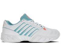 K-Swiss Performance Women's Bigshot Light 4 Tennis Shoe, White/Nile Blue/Desert Flower, 4.5 UK