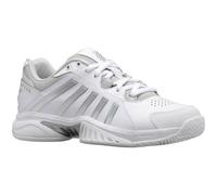 K-Swiss Tennis Women's Receiver V Tennis Shoe, White/Vapor Blue/Silver, 6 UK