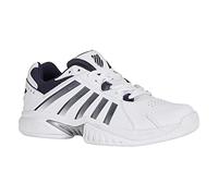 K-SWISS TENNIS Receiver V Tennis Indoor Shoes White/Peacoat/Silver 7.5