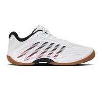 K-Swiss Women's Bigshot Light 4 Tennis Shoe, White/Black/High Risk Red, 10.5