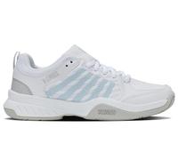 K-Swiss Women's Court Express 2 Tennis Shoe, White/Ballad Blue/Dawn Blue, 9 UK