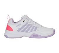 K-Swiss Women's Court Express 2 Tennis Shoe, White/Orchid Petal/Neon Blaze, 6.5 UK