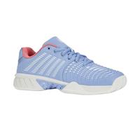 K-Swiss Women's Express Light 3 Tennis Shoe, Open Air Bright White Strawberry Ice, 4 UK