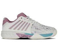 K-Swiss Women's Express Light 3 Tennis Shoe, Wht Lilas Pastelturq, 5 UK