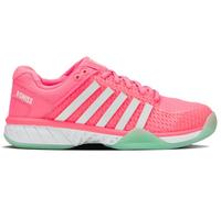 K-Swiss Women's Express Light Pickleball Shoe, Neon Pastel Pink/Neon Mint/White, 5 UK