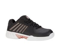 K-Swiss Women's Hypercourt Express 2 Carpet Tennis Shoe, Black, White, Rose Gold, 6.5 UK