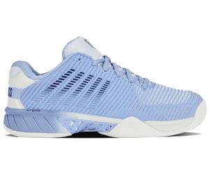 K-Swiss Women's Hypercourt Express 2 Tennis Shoe, Bright White/Open Air/Estate Blue, 4 UK