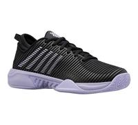 K-Swiss Women's Hypercourt Supreme Tennis Shoe, Black/Purple Heather, 3 UK