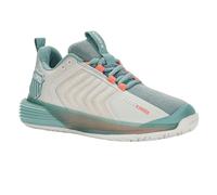 K-Swiss Womens/Ladies Ultrashot 3 Tennis Shoes - White/Blue - 4 UK - White/Blue - 100% Mixed