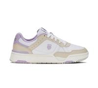 K-Swiss Women's Sneakers Match PRO LTH, Sports Trainers, Natural Leather, Comfortable and Stylish, Casual, EVA and CMEVA Insole, White, Whitecap Gray White Orchid Petal, 6 UK