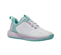 K-Swiss Women's Ultrashot 3 Sports Shoe, Brilliant White/Angel Blue/Sheer Lilac, 4.5 UK