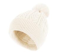 K.tchard Winter Hats for Women Bobble Hat Warm Double Layer Fleece Line Beanie for Men Thermal with Pom Pom Hat Comfortable Knitted Cap Ladies