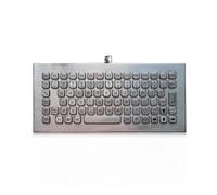 K-TEK-A290-FN-DT-DWP Stainless Steel Industrial Keyboard, IP68 Waterproof Vandal Proof, Desktop Mount, 83 Keys with Function Row USB, for Harsh Outdoor, Industrial, Mining, Public access, Medical