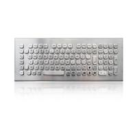 K-TEK-A360KP-FN-DWP Stainless Steel Keyboard, Full-Size Industrial Keyboard IP65 Waterproof Vandal Proof, Top Panel Mount, 102 Keys with Numeric Keypad USB, Mining, Medical, Self-Service Terminal