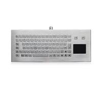 K-TEK-B365TP-FN-DT-DWP Stainless Steel Industrial Keyboard with Touchpad, IP68 Waterproof Vandal Proof, Desktop Mount, 85 Keys with Function Row USB, for Harsh Outdoor, Industrial, Mining, Medical