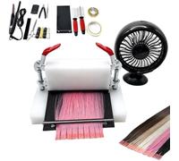 K Tip Extensions Making Machine, Hair Extension Machine Kit | Keratin Extensions Making Machine Kit, 4 Mini Glue Sticks, for Salon I-tip K-tip Bonding, Real Hair Extensions
