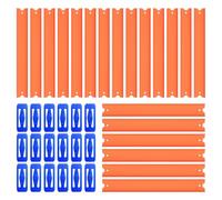 K TOMOTO 15FT Replacement Track Set Builder Pieces, Compatible for Hot Wheels Cars, 36-Piece Straight Track Set, Connectors Included, 15 Feet of Track