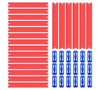 K TOMOTO 15FT Replacement Track Set Builder Pieces, Compatible with 1:64 Diecast Cars, 36-Piece Straight Track Set, Connectors Included, 15 Feet of Track(Persimmon)