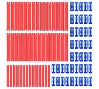 K TOMOTO 40FT Replacement Track Set Builder Pieces, Compatible with 1:64 Diecast Cars, 86-Piece Straight Track Set, Connectors Included, 40 Feet of Track(Persimmon)