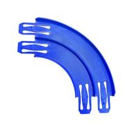K TOMOTO 90 Degree Double Track Banked Turn Compatible with Hot Wheels, 2 Lane Curved Racetrack Connector for Hotwheels Track Replacement