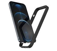 K TOMOTO Compatible with iPhone 12/12 Pro Bumper Case (6.1 Inch), Soft Liquid Silicone Gel Rubber Bumper Cover [Silky Smooth Grip] Slim Design Protective Bumper-Frame-Case, Black