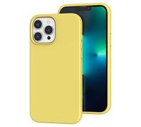 K TOMOTO Compatible with iPhone 13 Pro Phone Cover Case, [Drop Protection] [Anti-Fingerprint] Shockproof Liquid Silicone Case with Microfibre Lining for iPhone 13 Pro 6.1 Inch 2021, Yellow